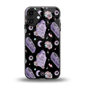 ghostly presence back phone cover | glass case for iphone 16 plus