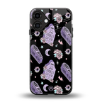 ghostly presence back phone cover | glass case for iphone 16 plus