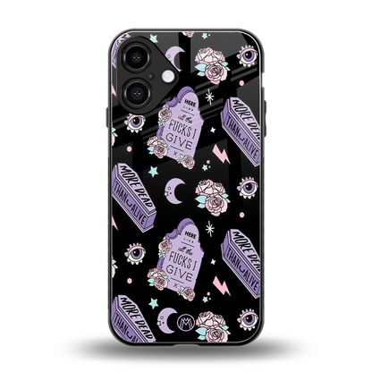 ghostly presence back phone cover | glass case for iphone 16 plus