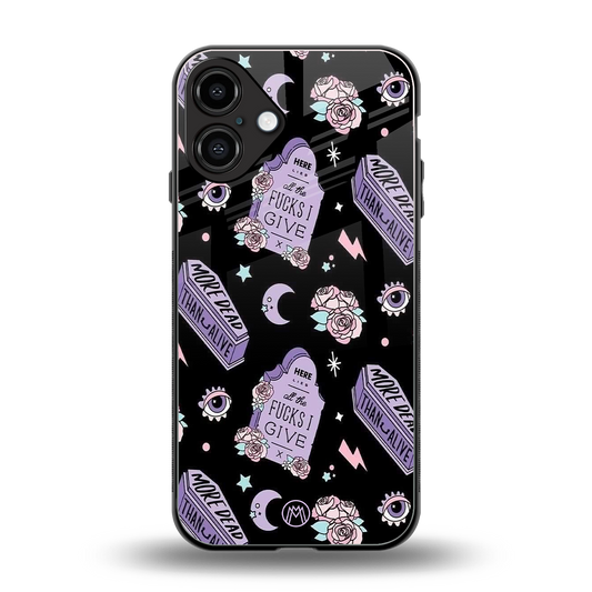 ghostly presence back phone cover | glass case for iphone 16 plus