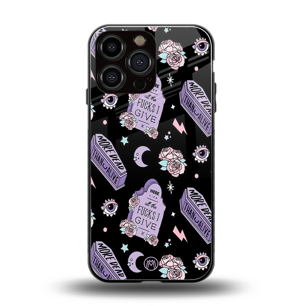 ghostly presence back phone cover | glass case for iphone 16 pro max