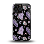 ghostly presence back phone cover | glass case for iphone 16 pro max