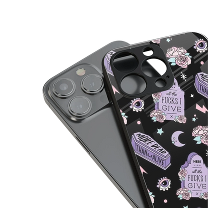 ghostly presence back phone cover | glass case for iphone 13 mini