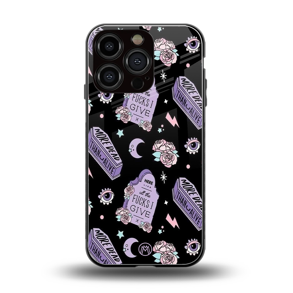 ghostly presence back phone cover | glass case for iphone 16 pro