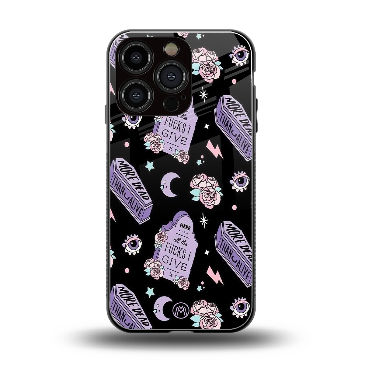 ghostly presence back phone cover | glass case for iphone 16 pro