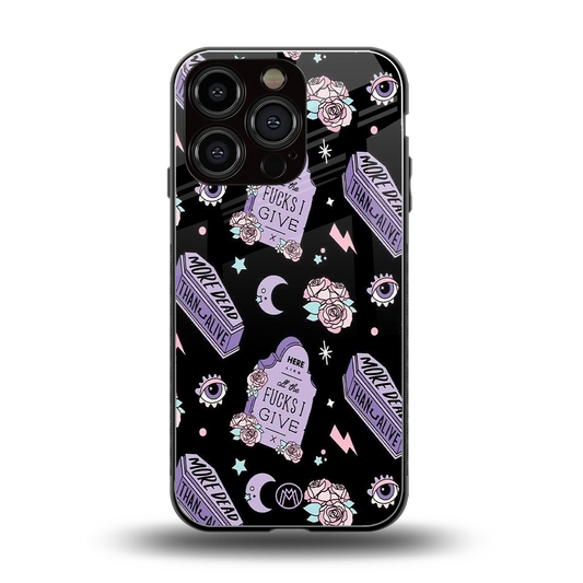 ghostly presence back phone cover | glass case for iphone 16 pro