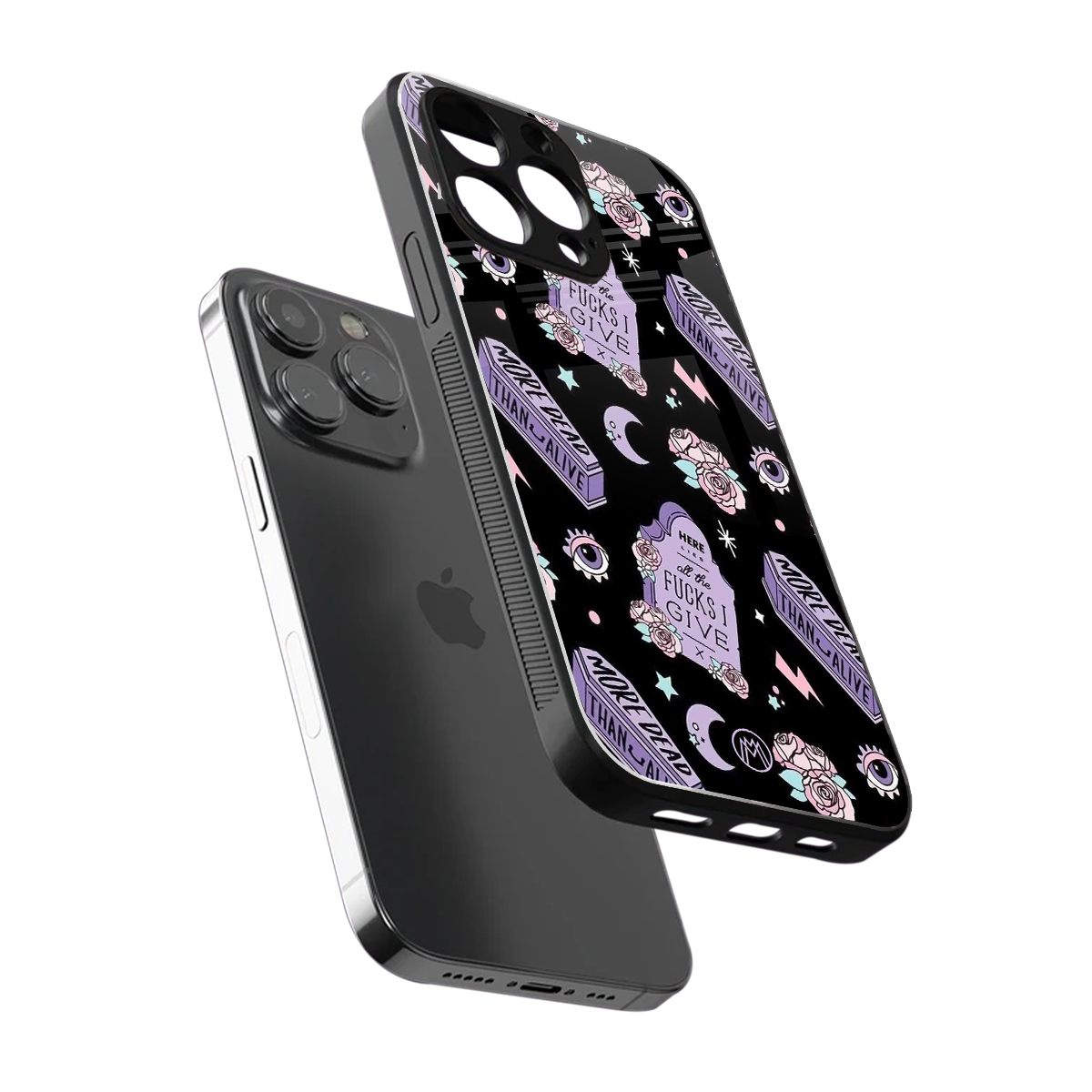 ghostly presence back phone cover | glass case for iphone 16 pro