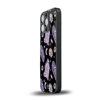 ghostly presence back phone cover | glass case for iphone 16 pro