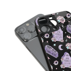 ghostly presence back phone cover | glass case for iphone 15 plus