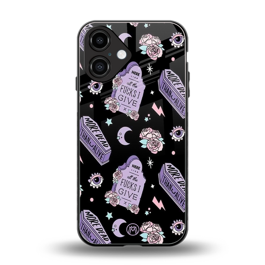 ghostly presence back phone cover | glass case for iphone 16