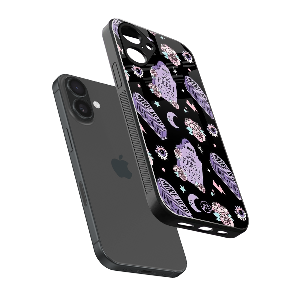 ghostly presence back phone cover | glass case for iphone 16