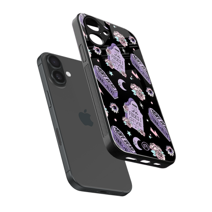 ghostly presence back phone cover | glass case for iphone 16