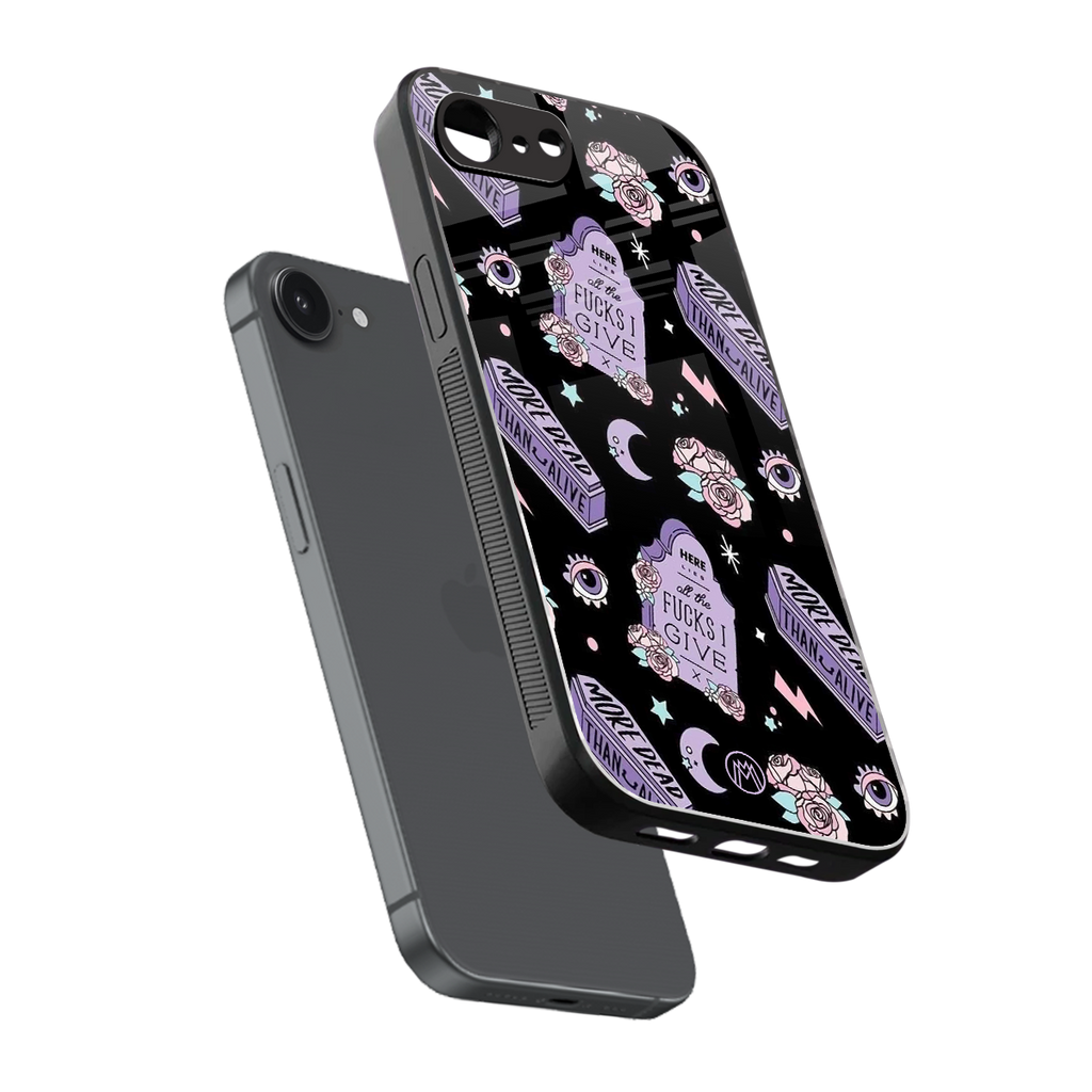 ghostly presence back phone cover | glass case for iphone 16e