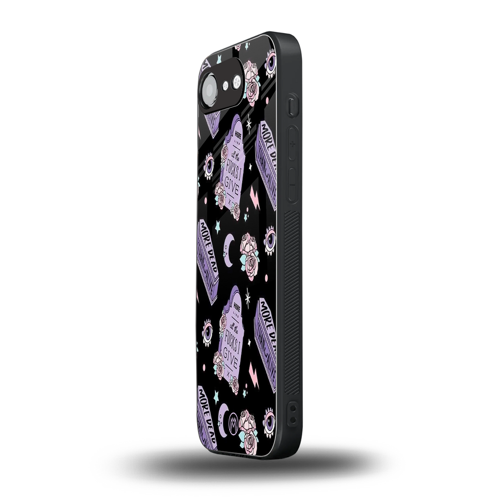 ghostly presence back phone cover | glass case for iphone 16e