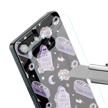 ghostly presence back phone cover | glass case for iphone 16e