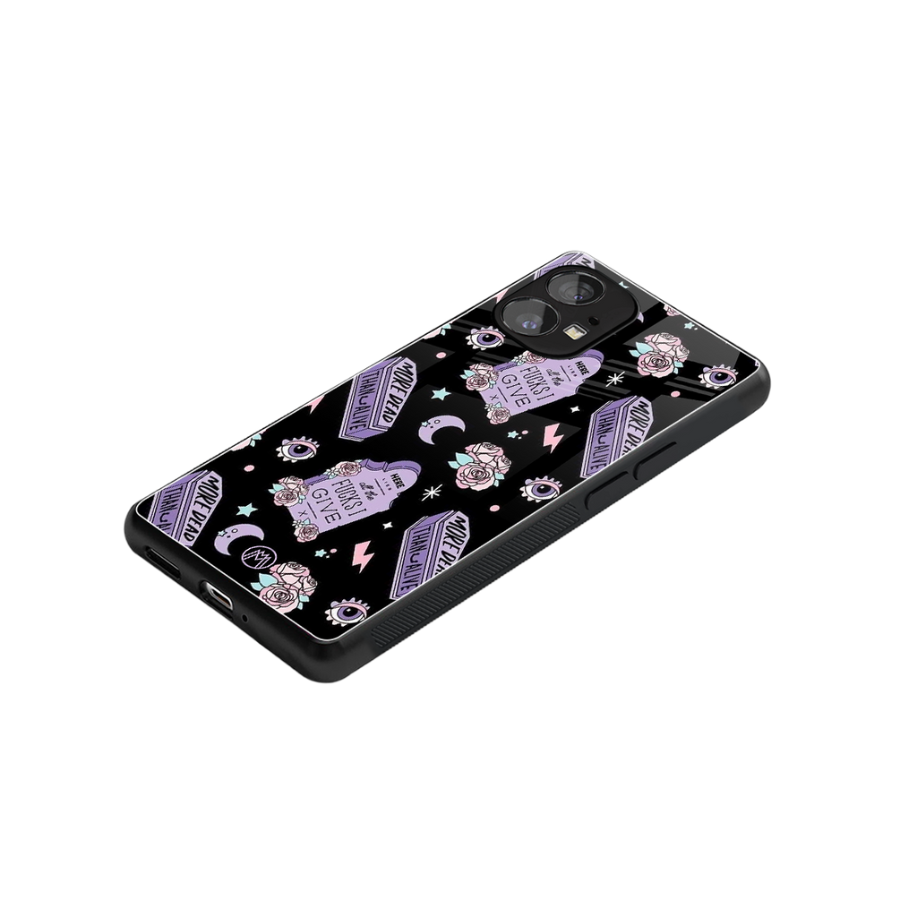 ghostly presence back phone cover | glass case for nothing phone 1