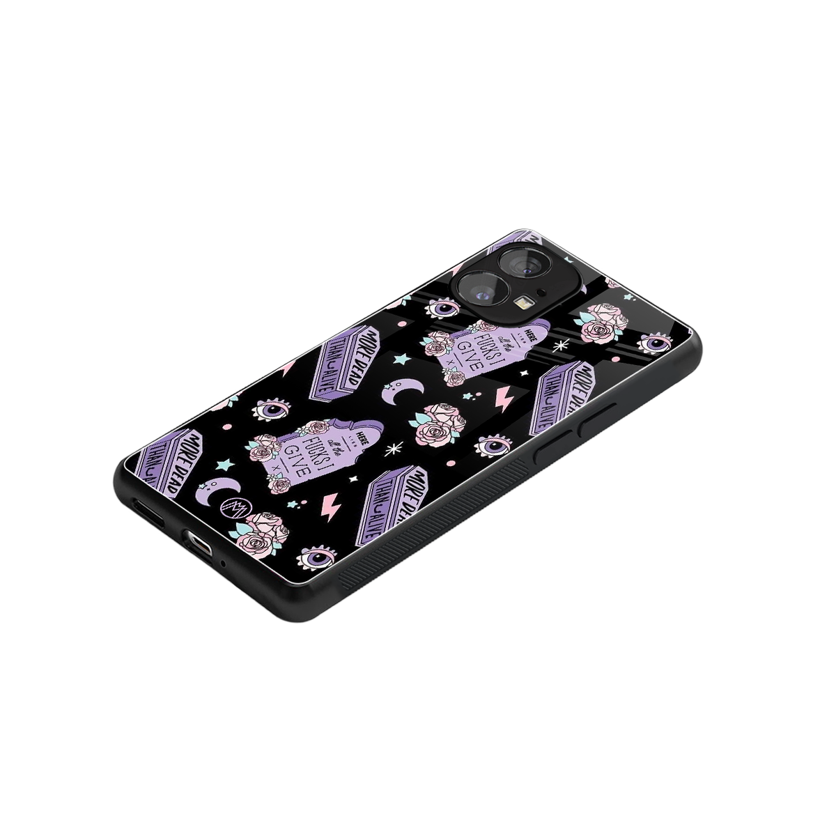 ghostly presence back phone cover | glass case for nothing phone 1