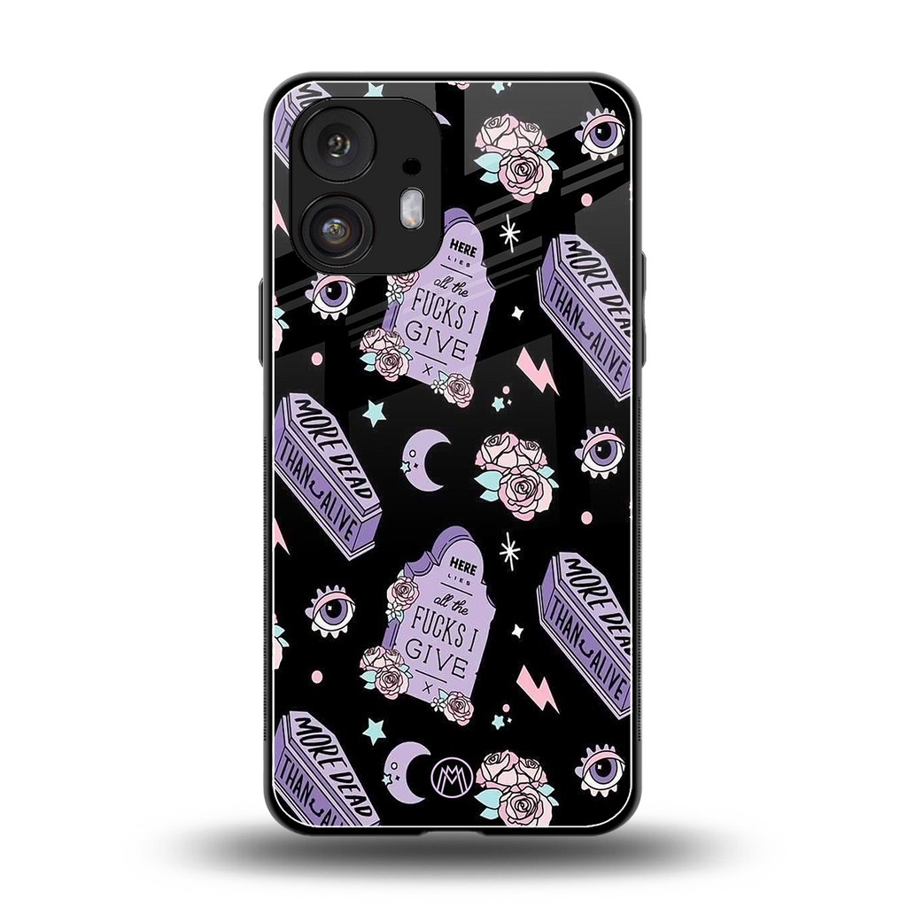 ghostly presence back phone cover | glass case for nothing phone 2