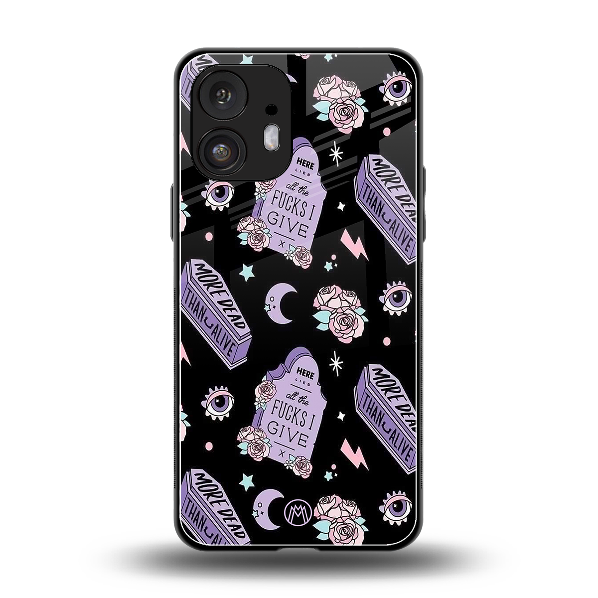 ghostly presence back phone cover | glass case for nothing phone 2