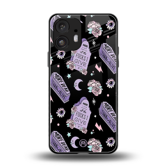 ghostly presence back phone cover | glass case for nothing phone 2