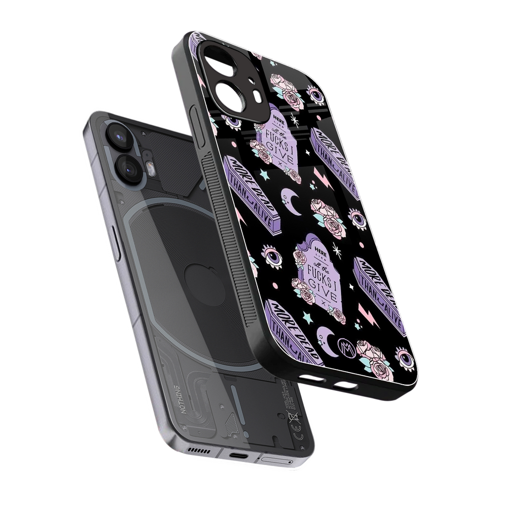 ghostly presence back phone cover | glass case for nothing phone 2