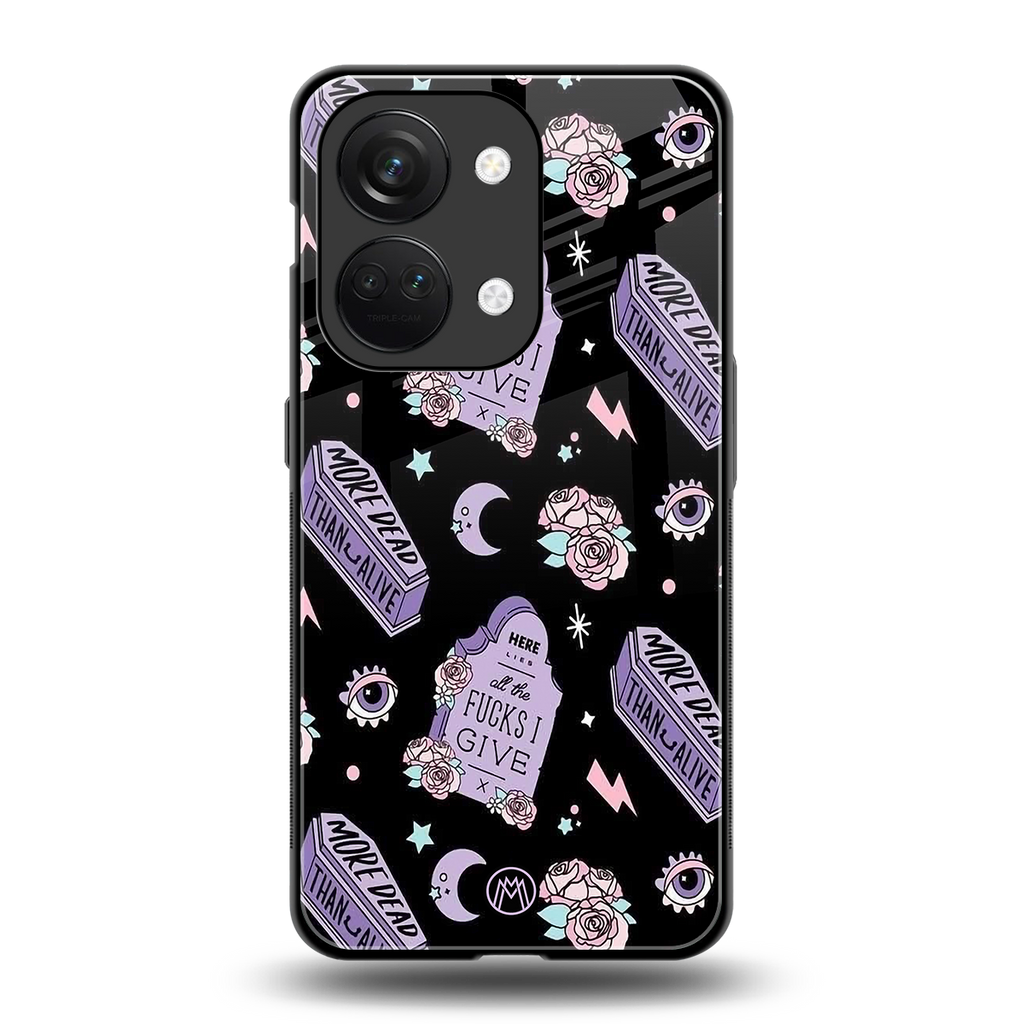 ghostly presence back phone cover | glass case for oneplus nord 3
