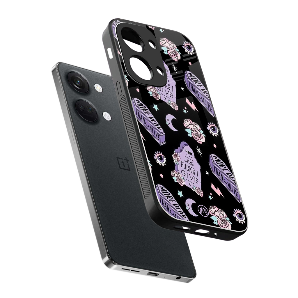 ghostly presence back phone cover | glass case for oneplus nord 3