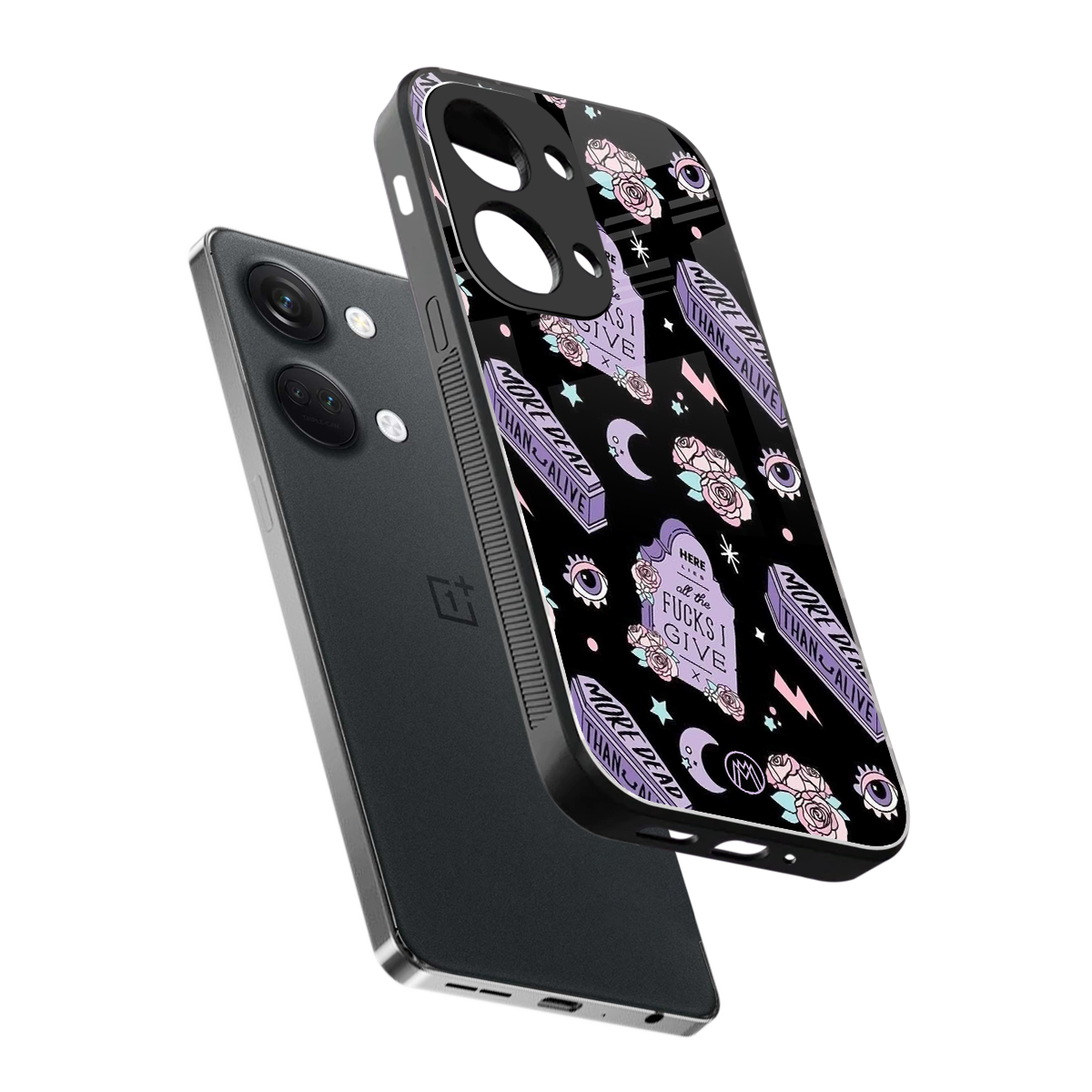 ghostly presence back phone cover | glass case for oneplus nord 3