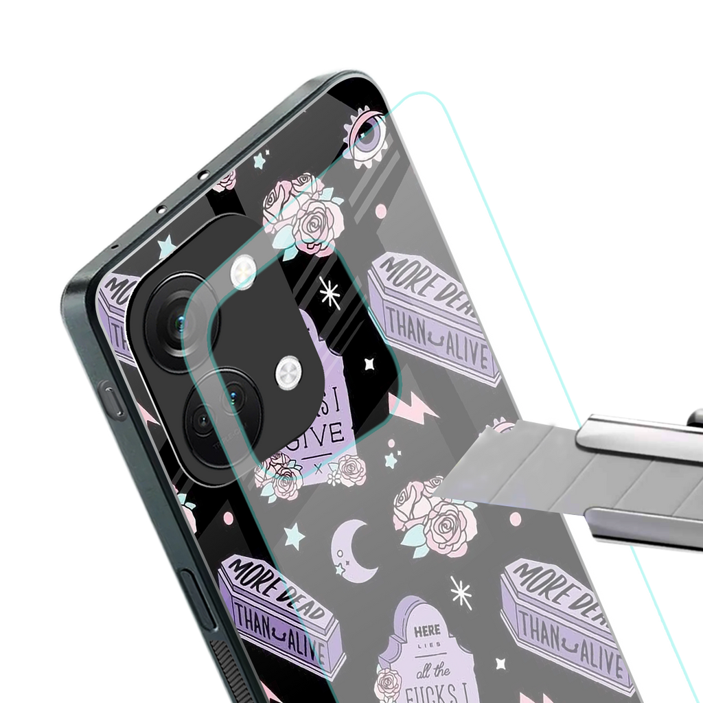 ghostly presence back phone cover | glass case for oneplus nord 3