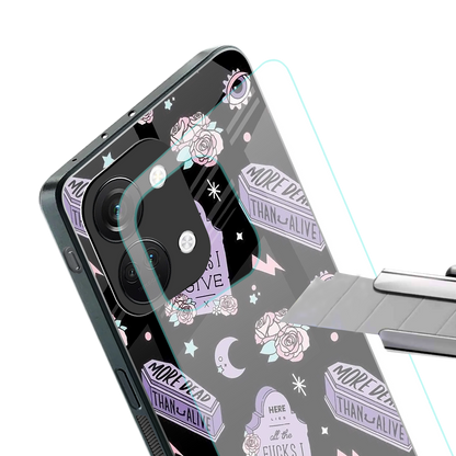 ghostly presence back phone cover | glass case for oneplus nord 3