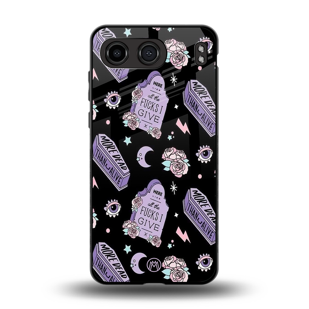 ghostly presence back phone cover | glass case for oneplus nord 4