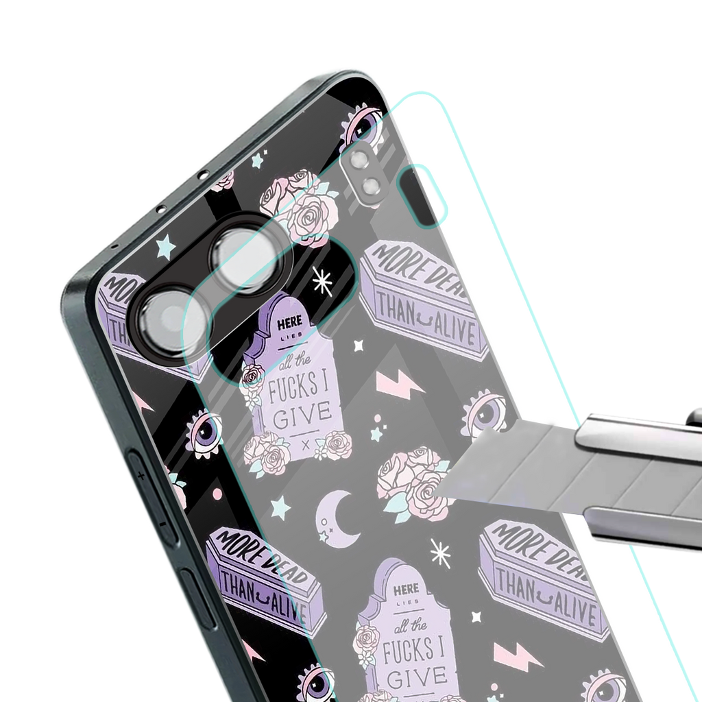 ghostly presence back phone cover | glass case for oneplus nord 4