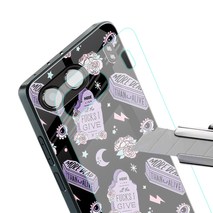 ghostly presence back phone cover | glass case for oneplus nord 4
