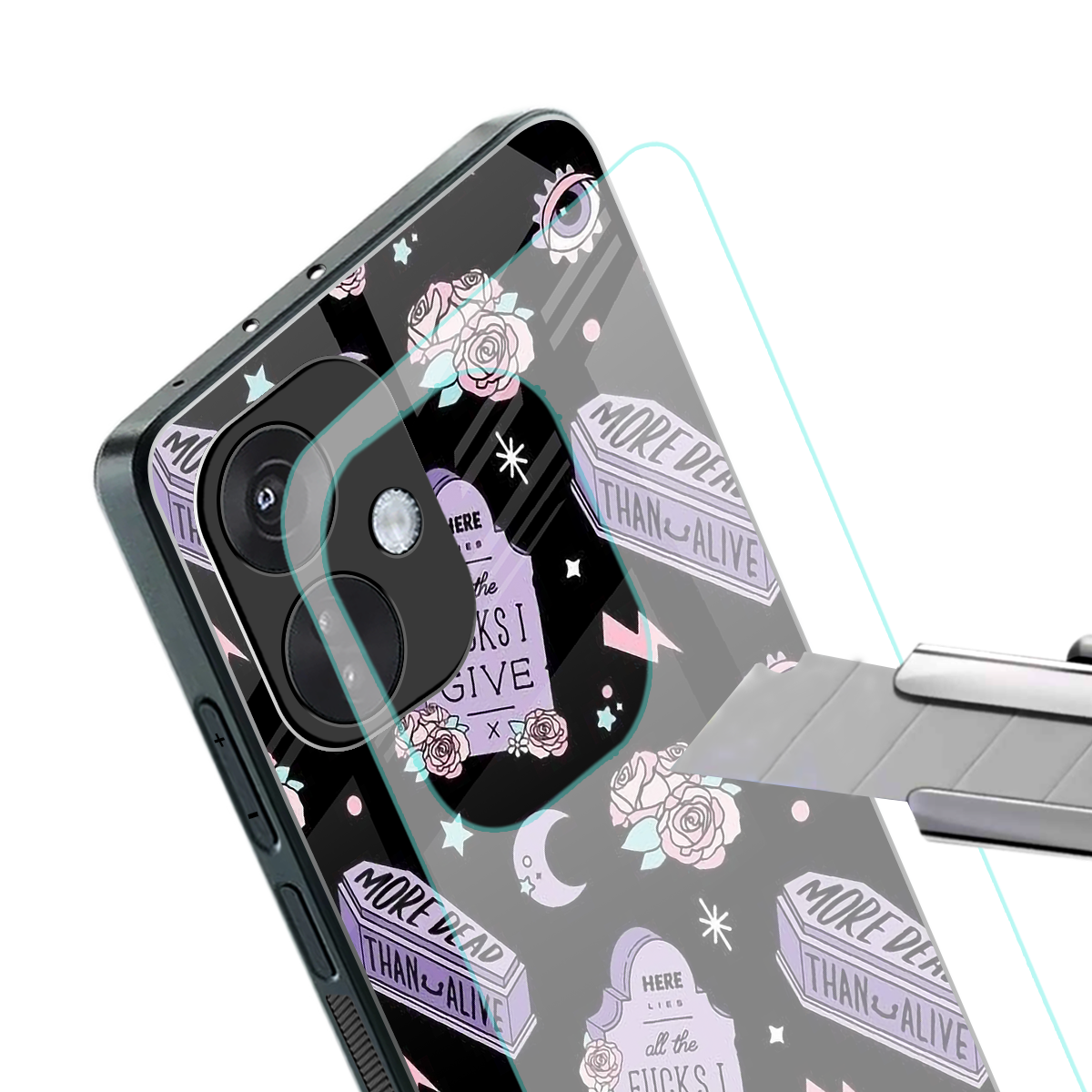 ghostly presence back phone cover | glass case for oneplus nord ce 3