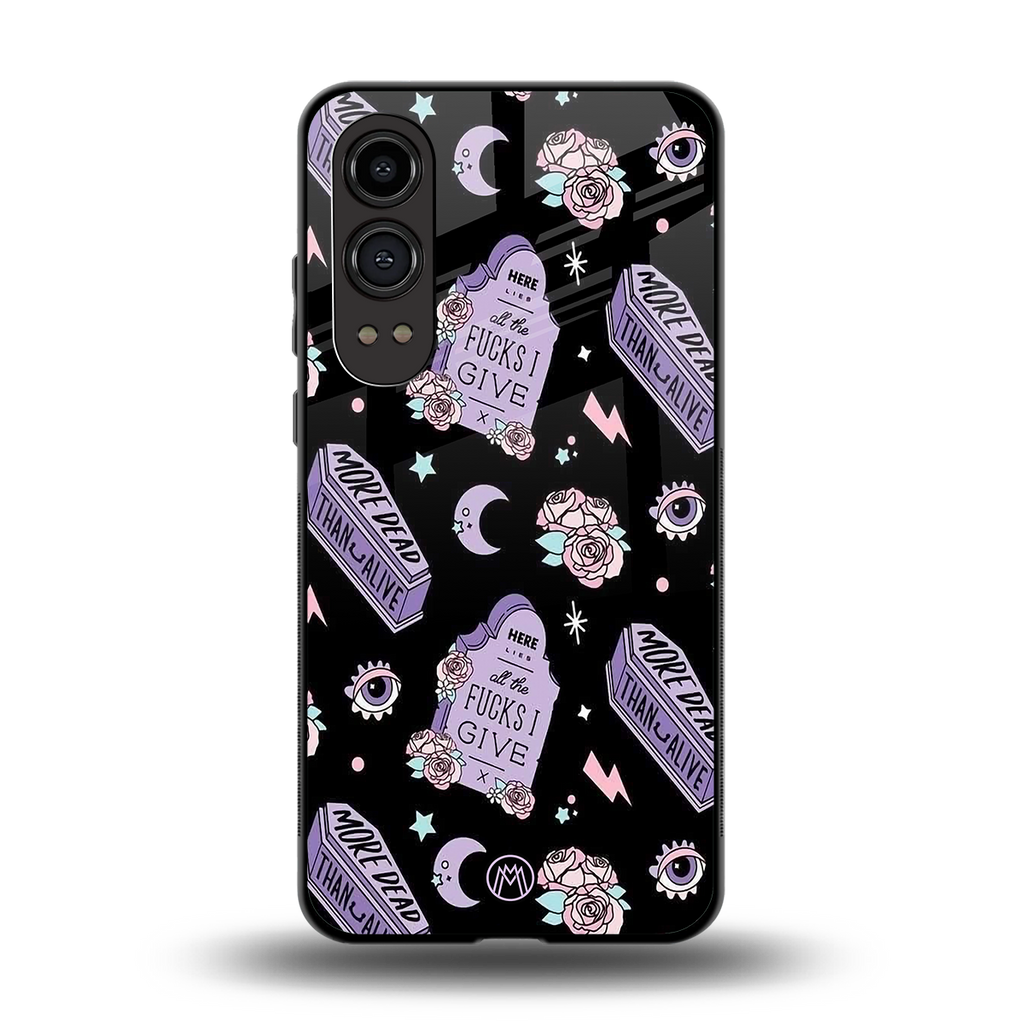 ghostly presence back phone cover | glass case for oneplus nord ce 4 lite