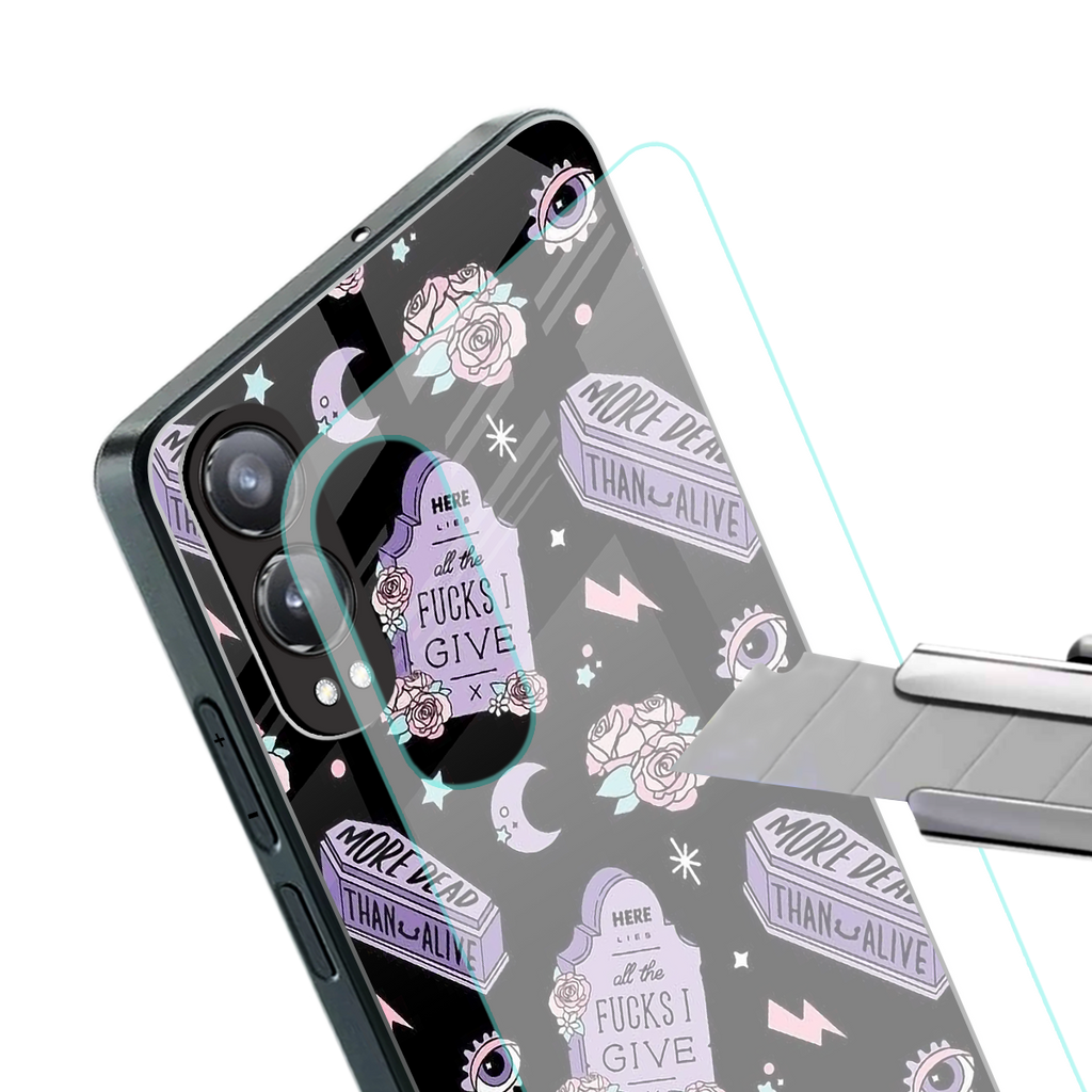 ghostly presence back phone cover | glass case for oneplus nord ce 4 lite