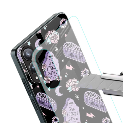 ghostly presence back phone cover | glass case for oneplus nord ce 4 lite