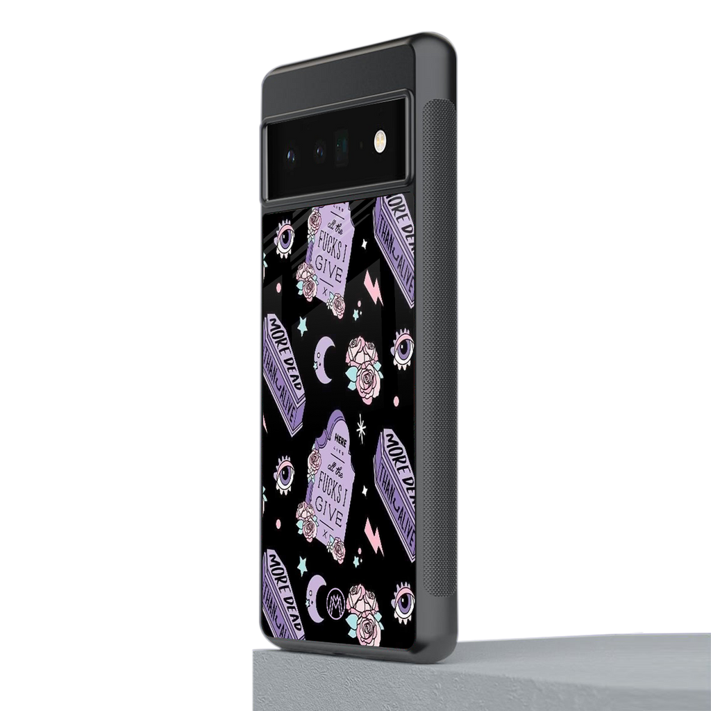 ghostly presence back phone cover | glass case for google pixel 6 pro
