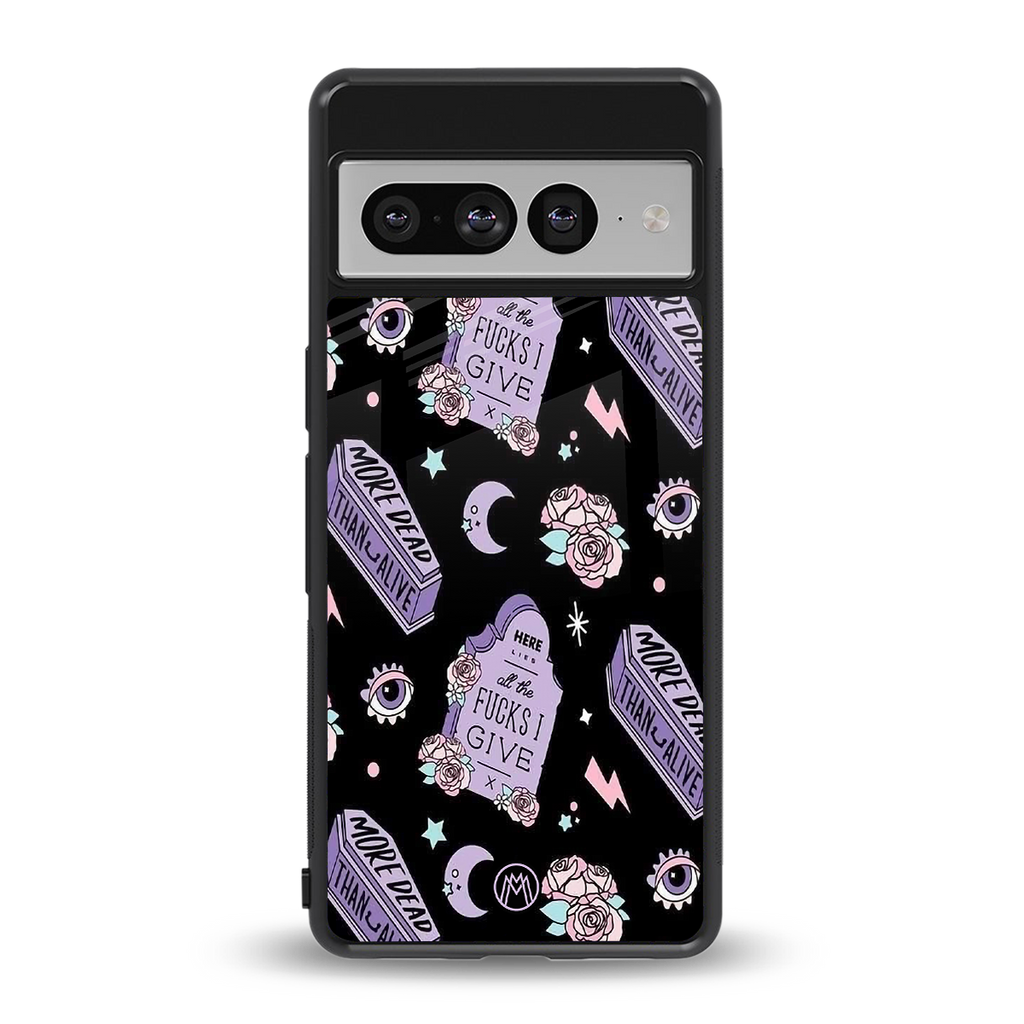 ghostly presence back phone cover | glass case for google pixel 7 pro
