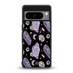 ghostly presence back phone cover | glass case for google pixel 8 pro
