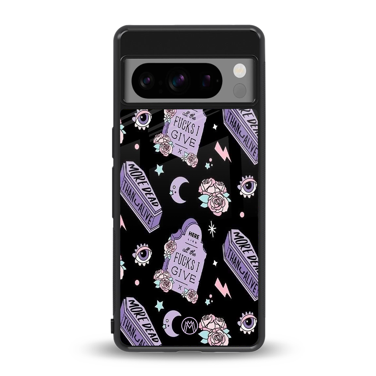 ghostly presence back phone cover | glass case for google pixel 8 pro