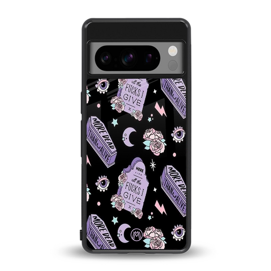 ghostly presence back phone cover | glass case for google pixel 8 pro