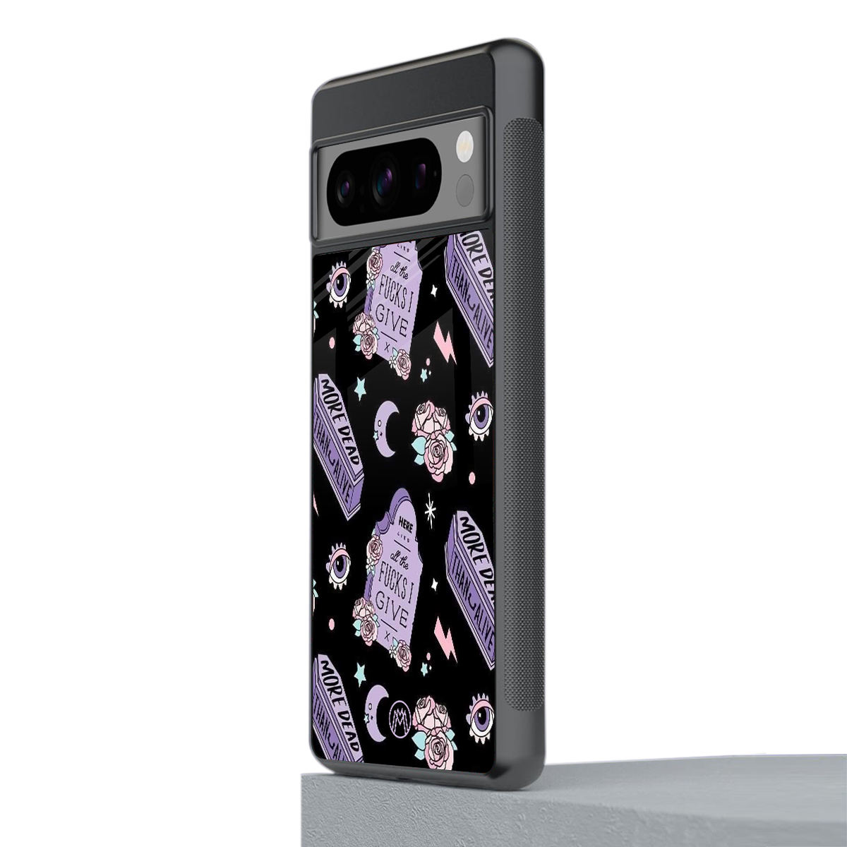 ghostly presence back phone cover | glass case for google pixel 8 pro