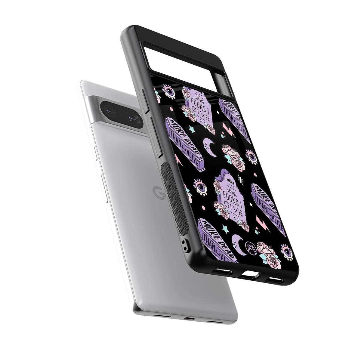 ghostly presence back phone cover | glass case for Google Pixel 8