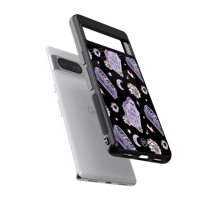 ghostly presence back phone cover | glass case for Google Pixel 8