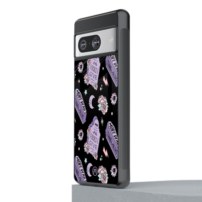 ghostly presence back phone cover | glass case for Google Pixel 8