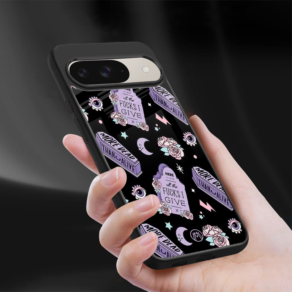 ghostly presence back phone cover | glass case for google pixel 9