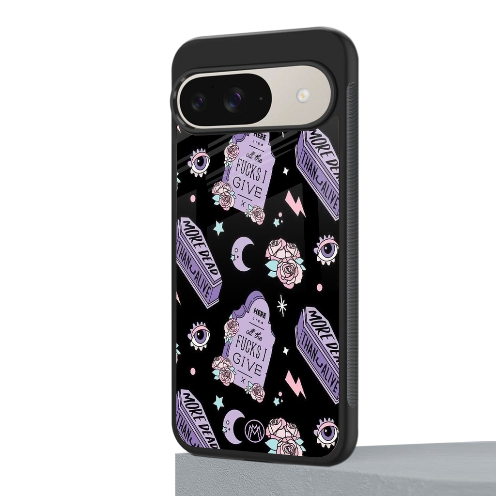 ghostly presence back phone cover | glass case for google pixel 9