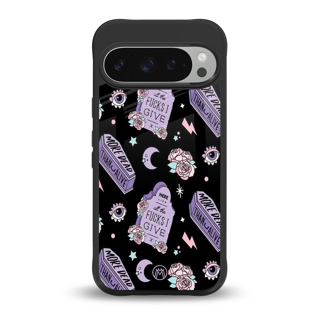 ghostly presence back phone cover | glass case for google pixel 9 pro