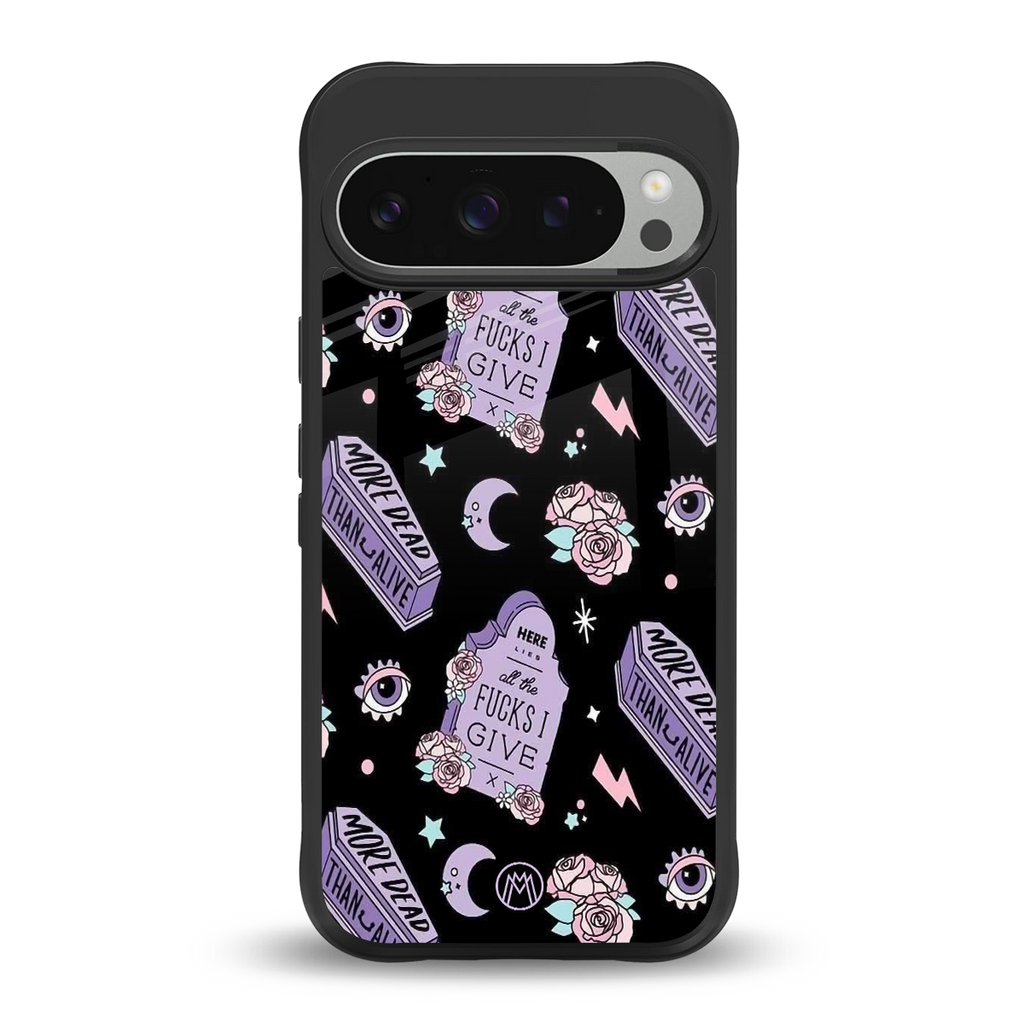 ghostly presence back phone cover | glass case for google pixel 9 pro xl